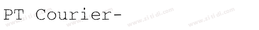 PT Courier字体转换